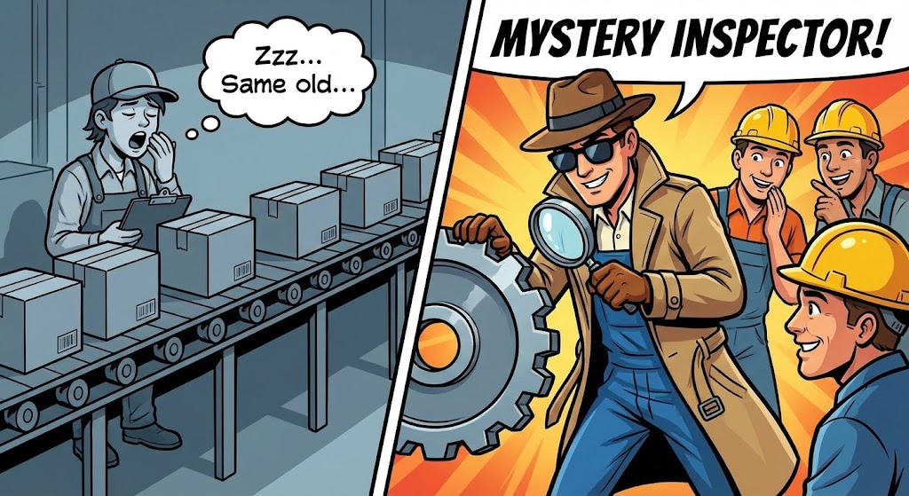 Mystery Shoppers in the Plant: Using Curiosity to Drive Quality Checks